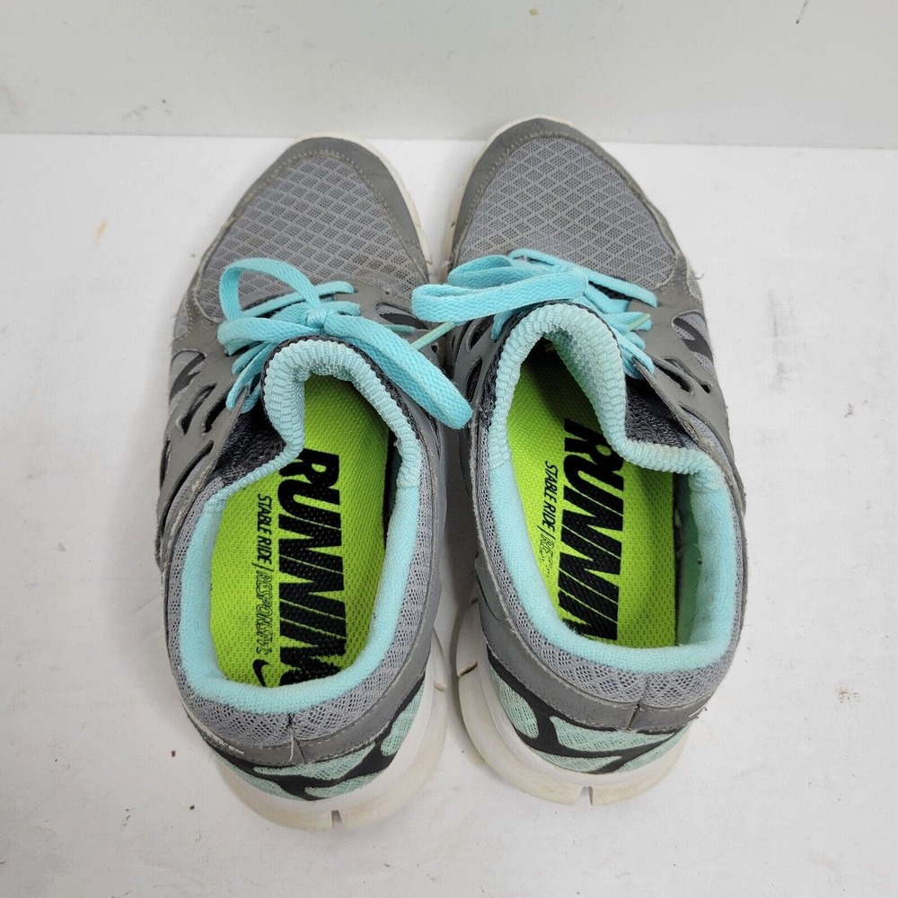 Nike Air Max Run Womens Lite 2 Gray w/Blue Laces Size 7.5 Tennis Shoes - Picture 5 of 14